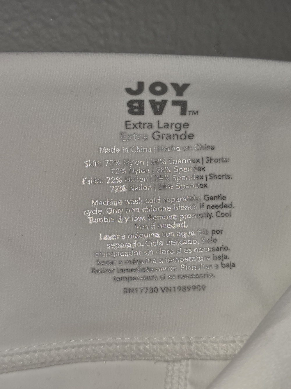 JoyLab White Layered Athletic Skort And Black Boxy Crop Top - Picture 4 of 13